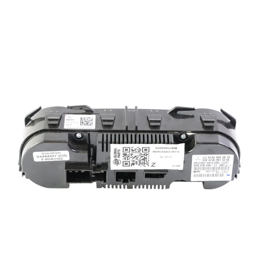 Mercedes W176 Panel Interruptor Climatizador Calefacción A2469013306 - SKU A2469003806 - Número de pieza A2469003806