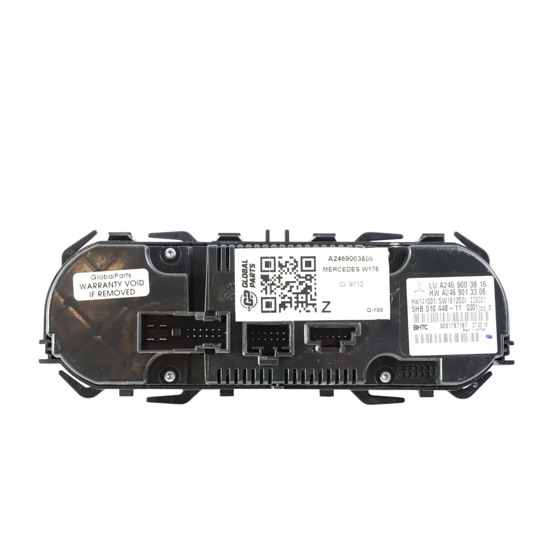 Conditioning Heater Control Panel Switch A2469013306 to Mercedes W176 Air with Part number A2469003806 Mercedes W176 Air Conditioning Heater Control Panel Switch A2469013306 - SKU A2469003806 - Part number A2469003806