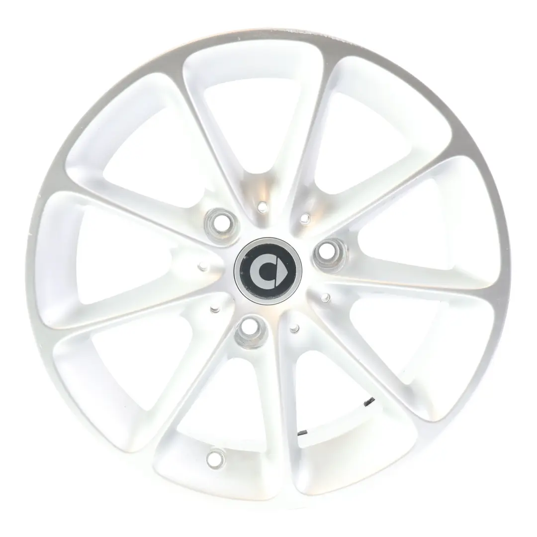 Alloy Wheel Rim Silver 15" 5,5J 3X112 ET22 to Smart Fortwo 451 Rear with Part number A4514010502 Smart Fortwo 451 Rear Alloy Wheel Rim Silver 15" 5,5J 3X112 ET22 - SKU A4514010502-3 - Part number A4514010502