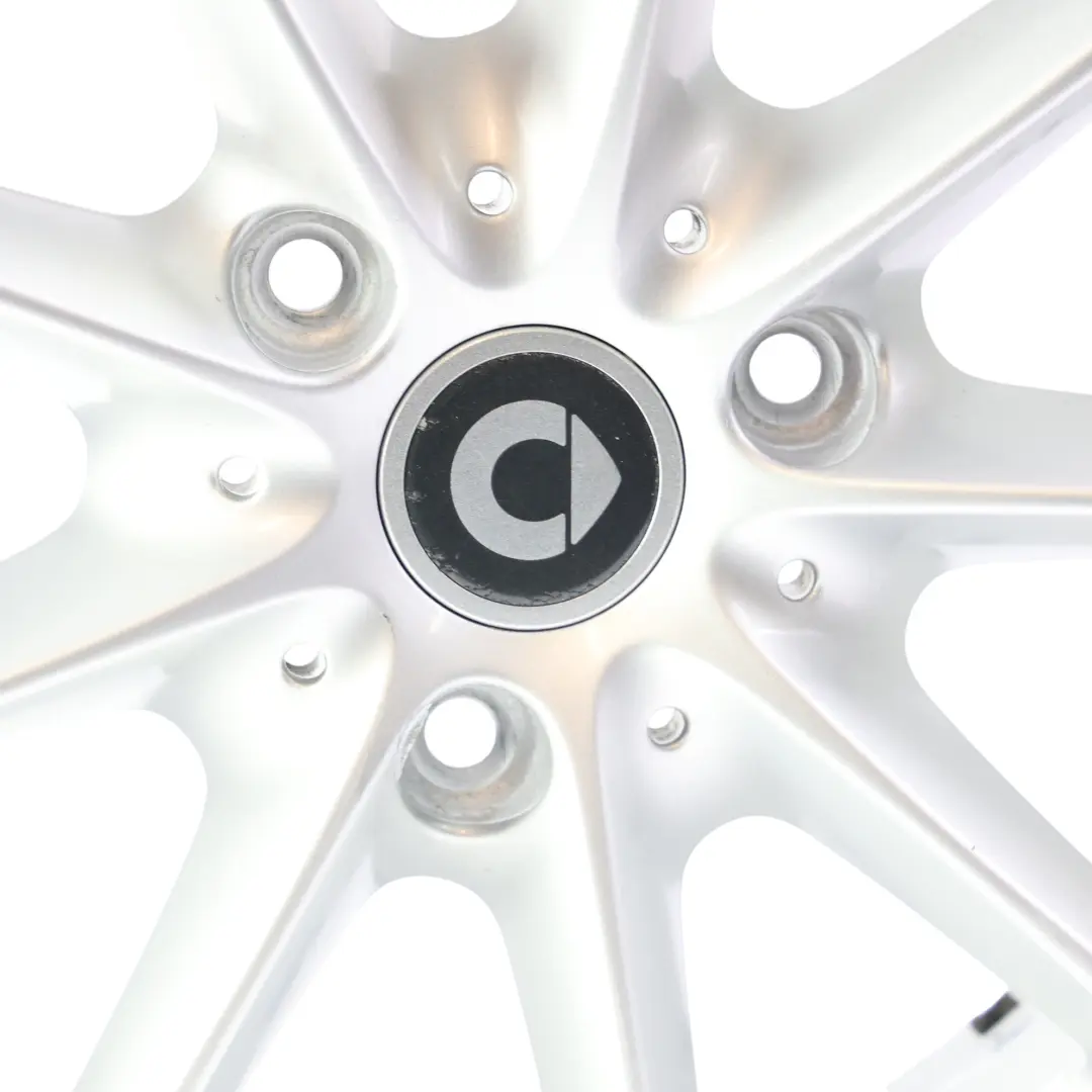 Alloy Wheel Rim Silver 15" 5,5J 3X112 ET22 to Smart Fortwo 451 Rear with Part number A4514010502 Smart Fortwo 451 Rear Alloy Wheel Rim Silver 15" 5,5J 3X112 ET22 - SKU A4514010502-3 - Part number A4514010502