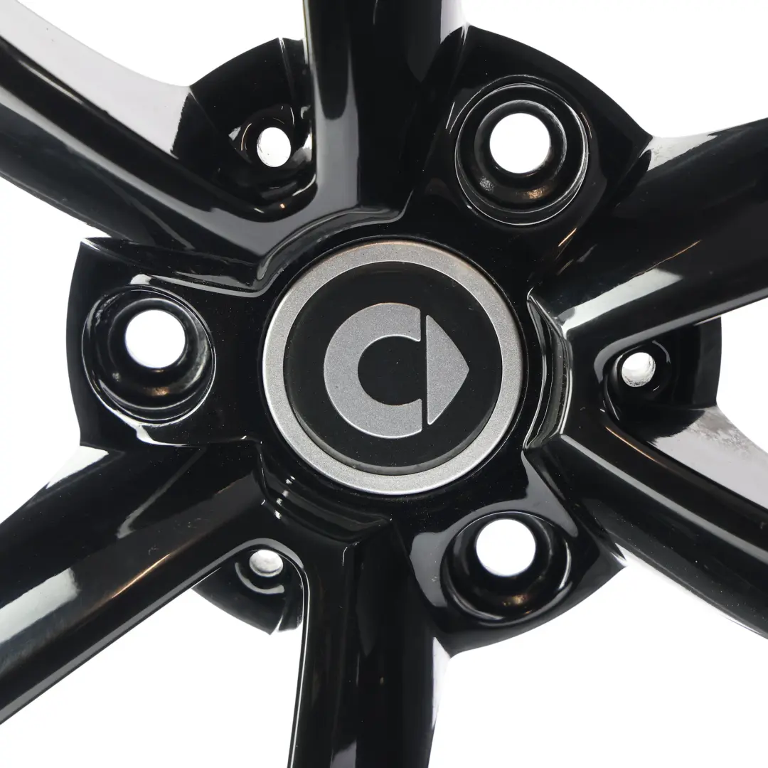 Alu Felge Hinten Schwarz 15" 6,5J ET:34,5 für Smart Fortwo 451 mit Teilenummer A4514013202 Smart Fortwo 451 Alu Felge Hinten Schwarz 15" 6,5J ET:34,5 - SKU A4514013202-1 - Teilenummer A4514013202