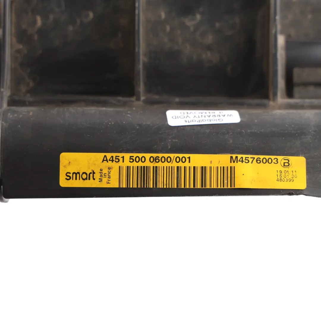 Cooling Radiator Fan Shroud Coolant Unit to Smart Fortwo 451 Engine with Part number A4515000600 Smart Fortwo 451 Engine Cooling Radiator Fan Shroud Coolant Unit - SKU A4515000600 - Part number A4515000600