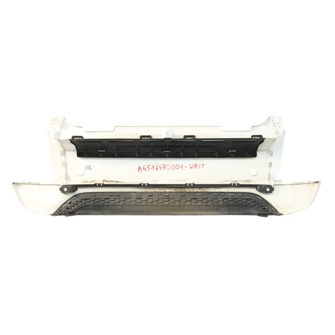 Smart Fortwo 451 Rear Bumper Centre Panel Upper Cover White - SKU A4516470001-WHIT - Part number A4516470001