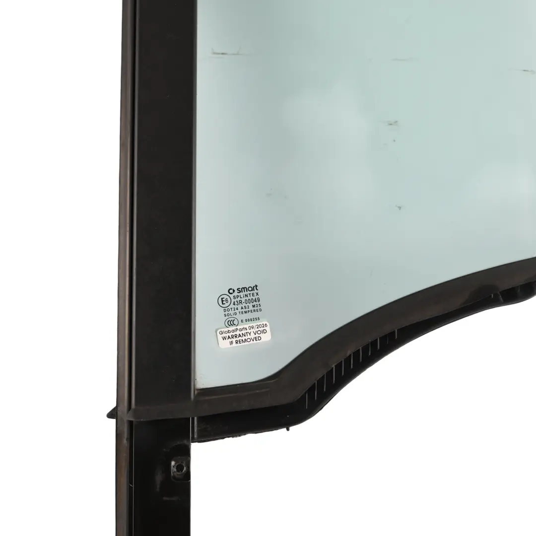 Side Window Glass Fixed Front Left N/S AS2 Glazing A4517250400 to Smart Fortwo 451 with Part number A4517250300 Smart Fortwo 451 Side Window Glass Fixed Front Left N/S AS2 Glazing A4517250400 - SKU A4517250300 - Part number A4517250300
