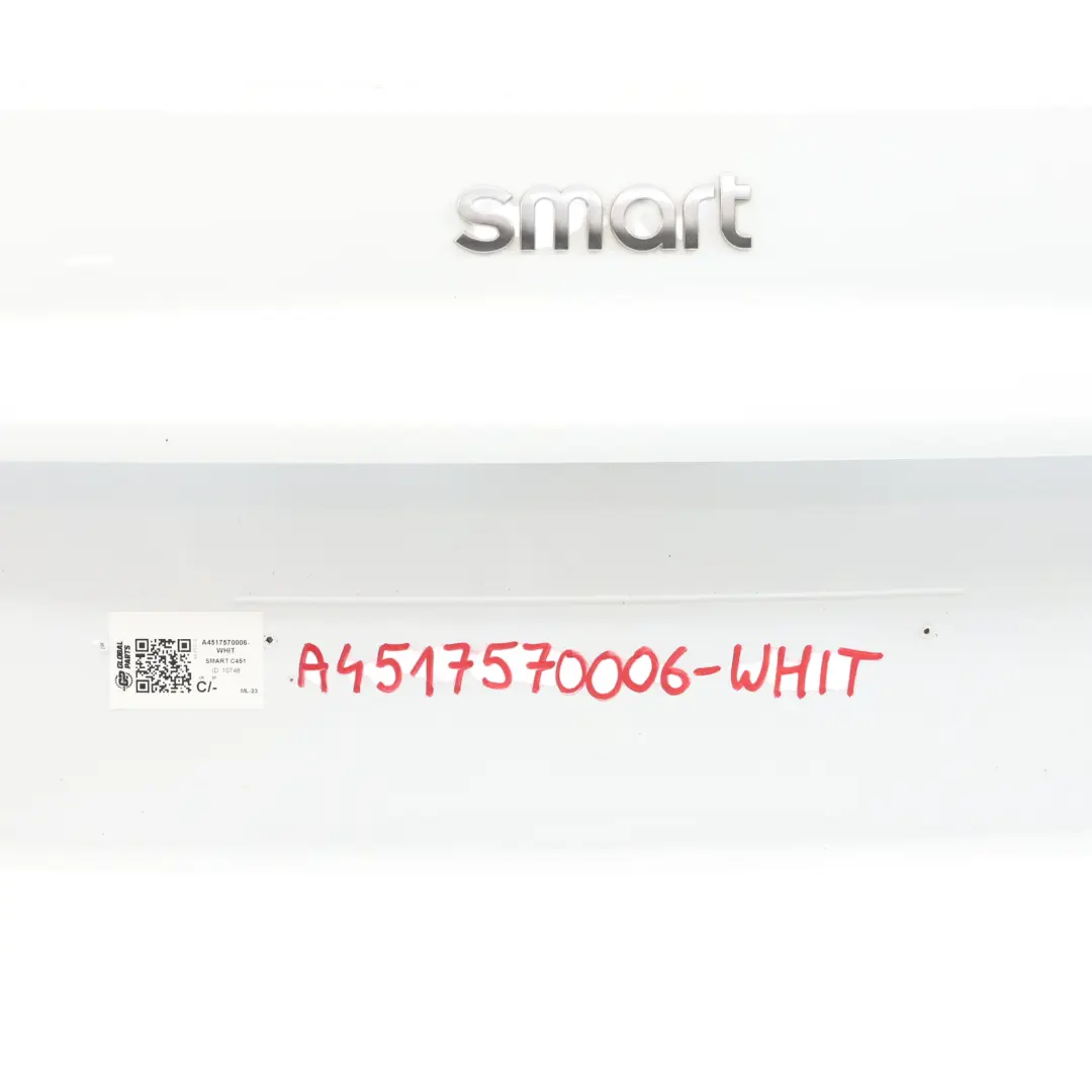 Heckklappe Kofferraumdeckel Weiß für Smart Fortwo 451 mit Teilenummer A4517570006 Smart Fortwo 451 Heckklappe Kofferraumdeckel Weiß - SKU A4517570006-WHIT - Teilenummer A4517570006