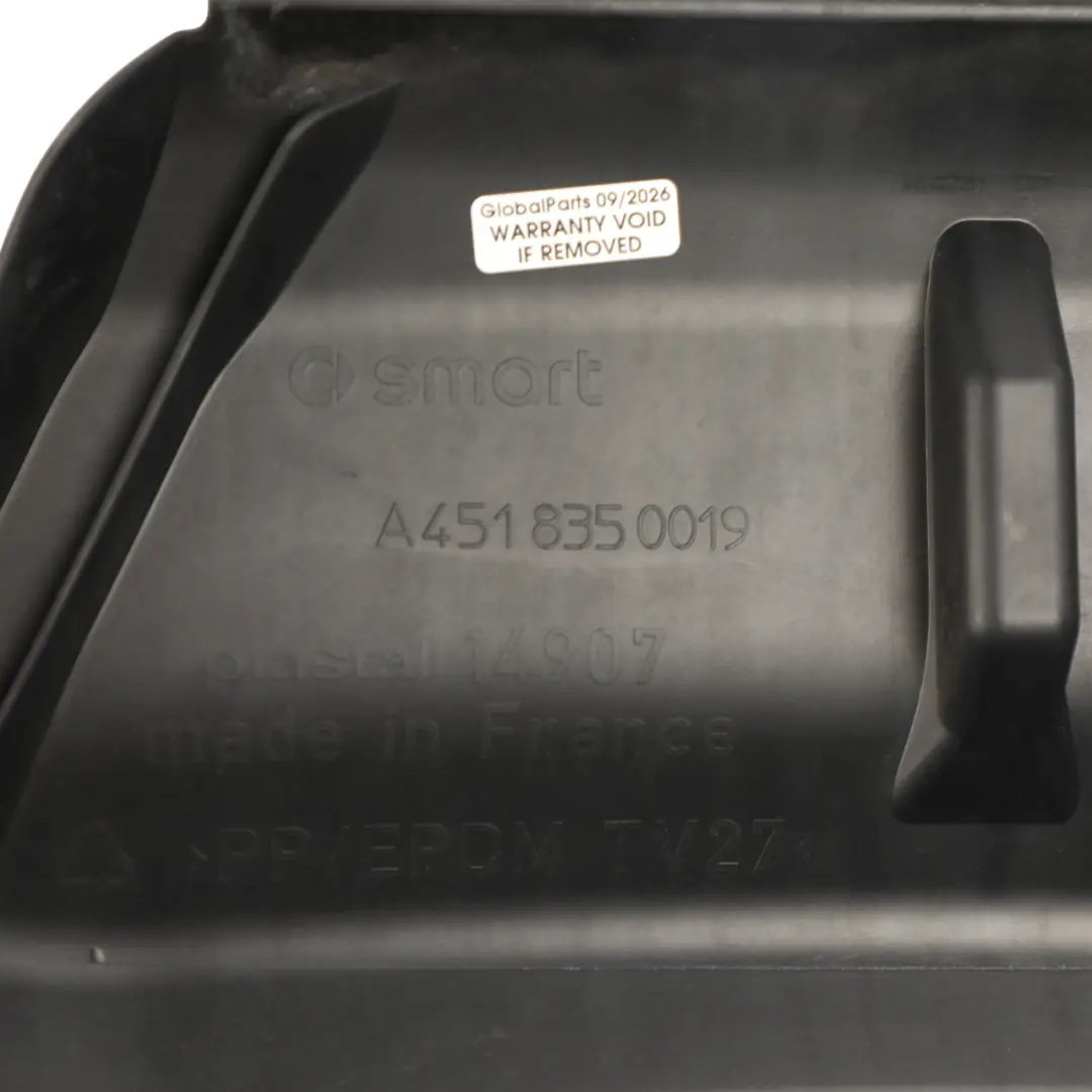 Front Windscreen Scuttle Panel Cover Trim to Smart Fortwo 451 with Part number A4518350019 Smart Fortwo 451 Front Windscreen Scuttle Panel Cover Trim - SKU A4518350019 - Part number A4518350019