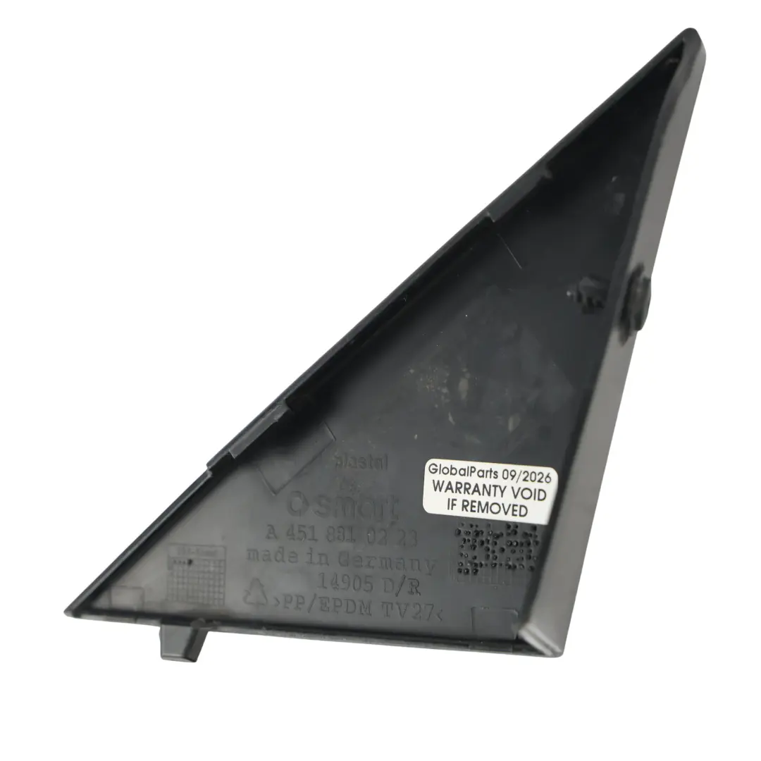 Smart C451 Fortwo Wing Mirror Cover Trim Front Right O/S - SKU A4518810223 - Part number A4518810223