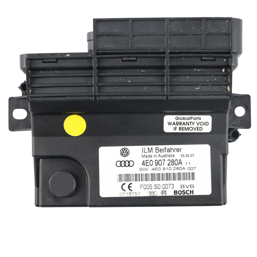 Audi A8 D3 Module Contrôle Alimentation Embarquée - SKU A4E0907280A - Numéro de pièce A4E0907280A
