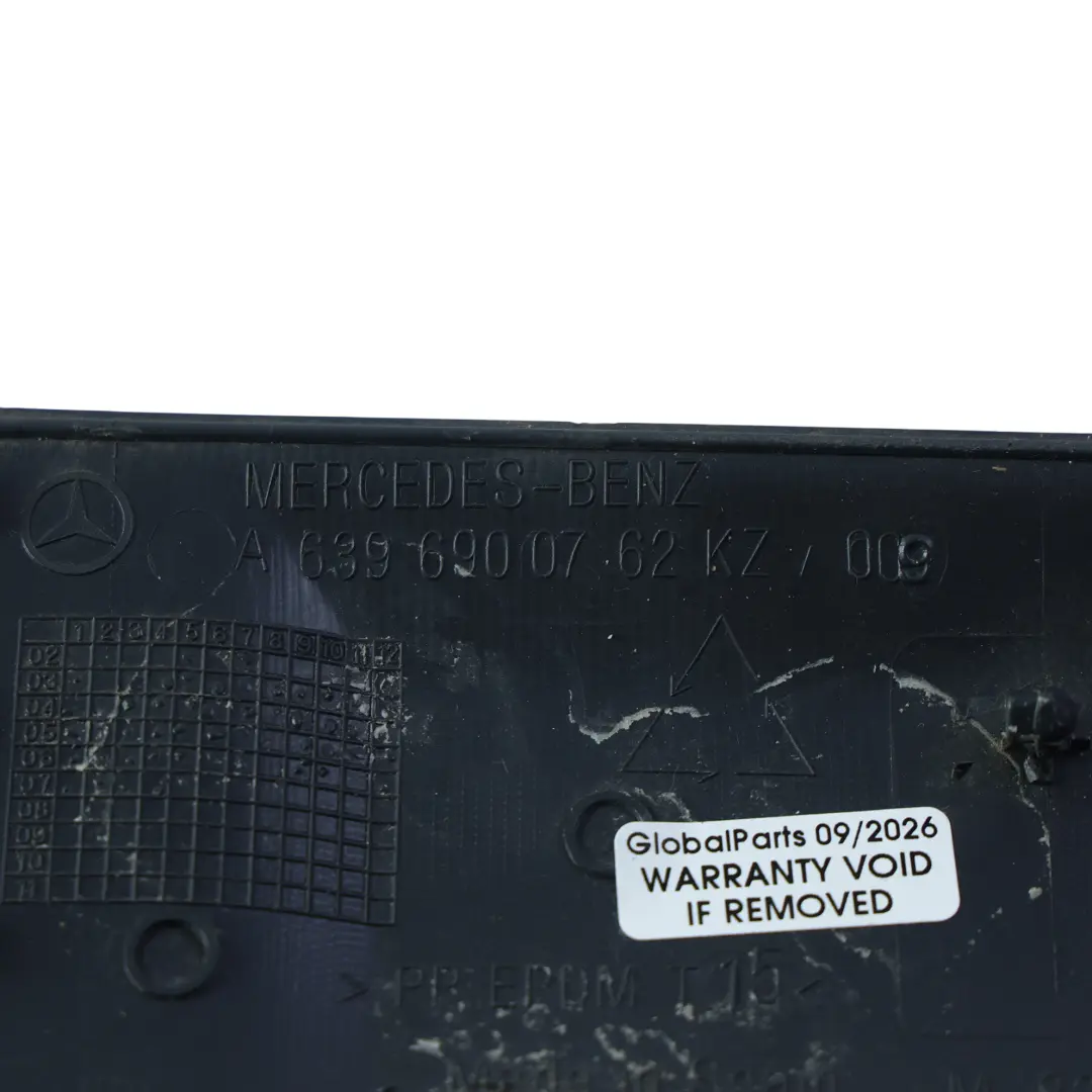 Mercedes W639 Protective Strip External Mounting Parts - SKU A6396900762 - Part number A6396900762