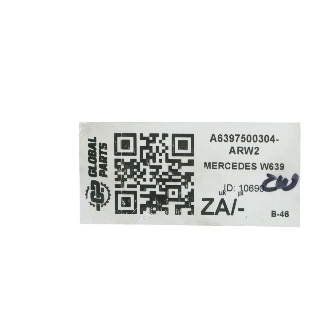 Embellecedor tapa depósito combustible Mercedes Vito W639 Blanco Ártico - 9147 para con número de pieza A6397500304 Embellecedor tapa depósito combustible Mercedes Vito W639 Blanco Ártico - 9147 - SKU A6397500304-ARW2 - Número de pieza A6397500304