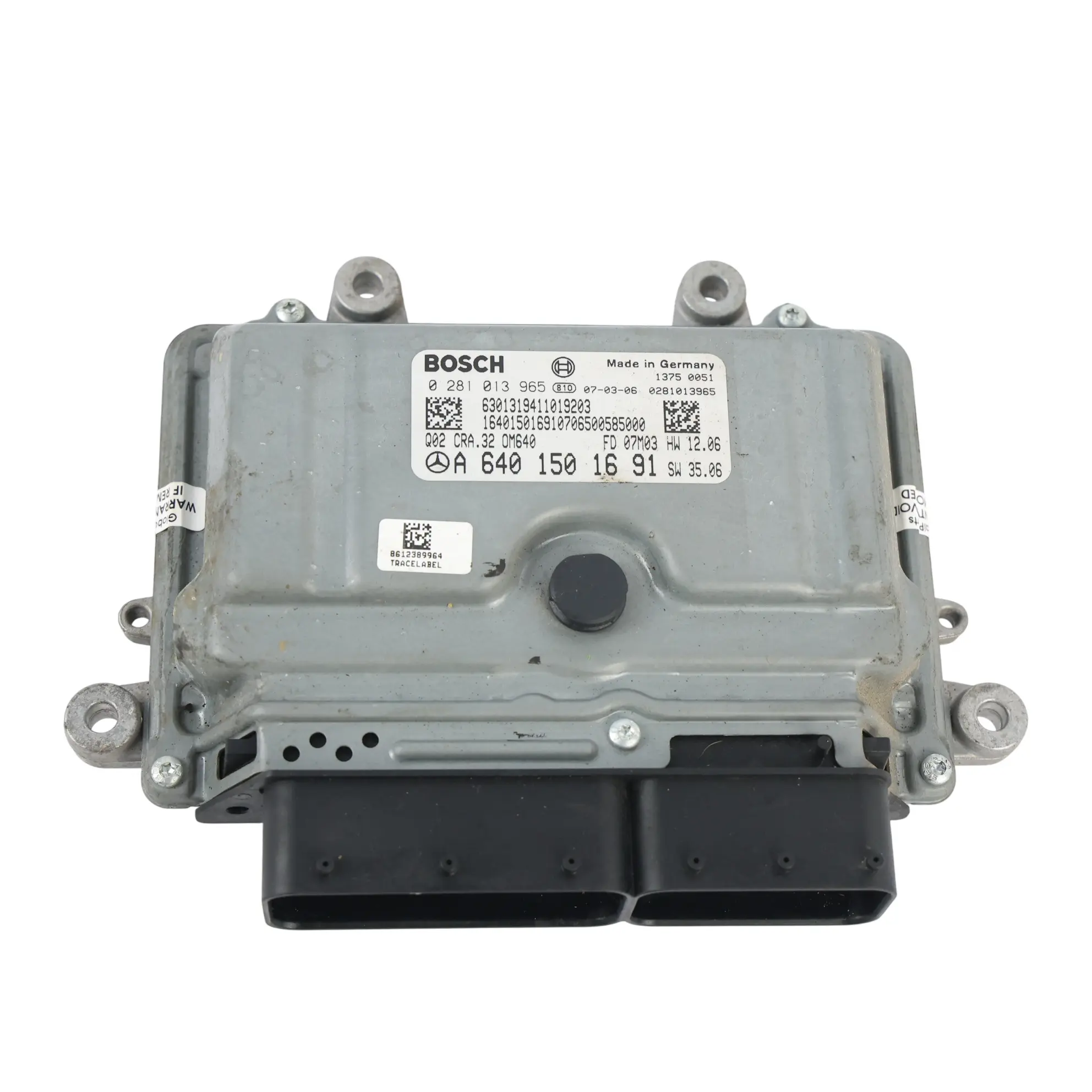 Mercedes W245 OM640.940 109HP Unidad Control Motor ECU A6401501691 Automático