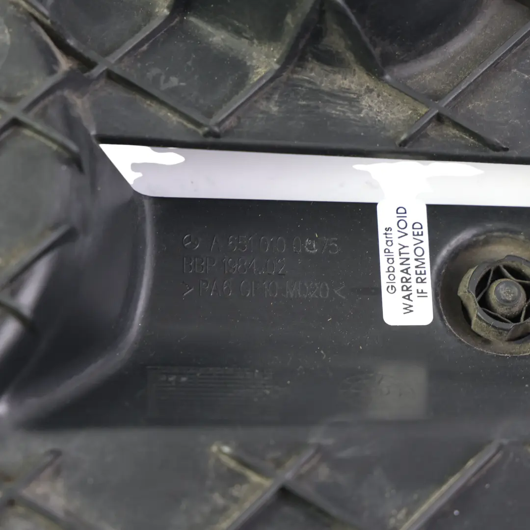 Mercedes W204 W207 W212 Panel Aislamiento Compartimento Motor - SKU A6510100075 - Número de pieza A6510100075