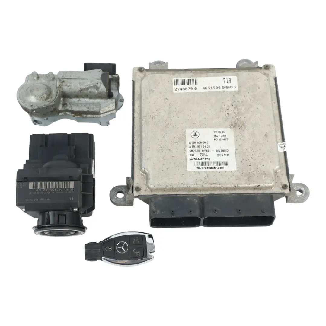 651.955 129HP Engine ECU Key Lock Kit Manual to Mercedes W906 313 CDI with Part number A6519000601 Mercedes W906 313 CDI 651.955 129HP Engine ECU Key Lock Kit Manual - SKU A6519000601-6 - Part number A6519000601