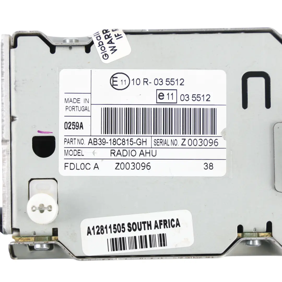 Mk6 Radio Head Unit CD Stereo Control Module to Ford Ranger with Part number AB39-18C815-GH Ford Ranger Mk6 Radio Head Unit CD Stereo Control Module - SKU AB39-18C815-GH - Part number AB39-18C815-GH