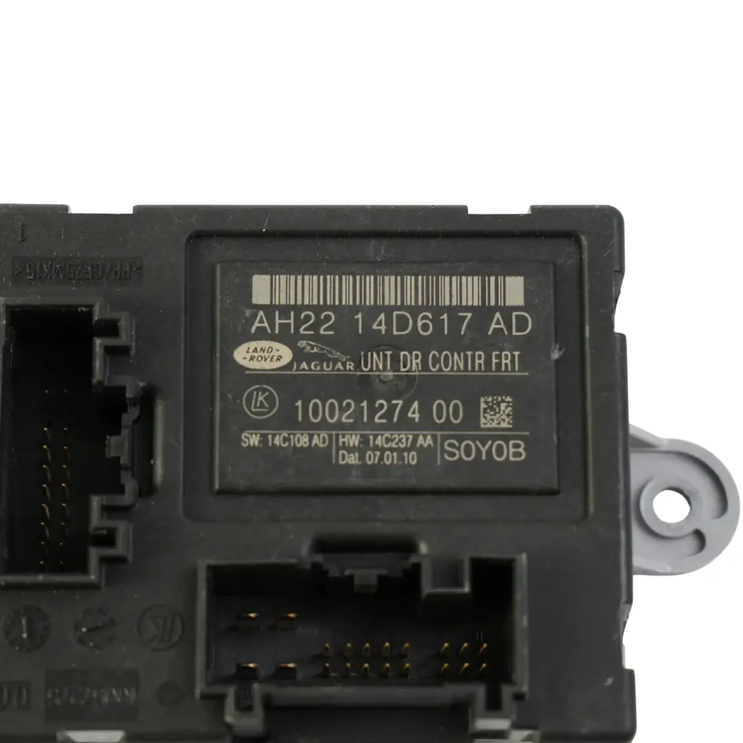 Front Door Control Module Passenger Side to Range Rover Sport L320 with Part number AH22-14D617-AD Range Rover Sport L320 Front Door Control Module Passenger Side - SKU AH22-14D617-AD - Part number AH22-14D617-AD