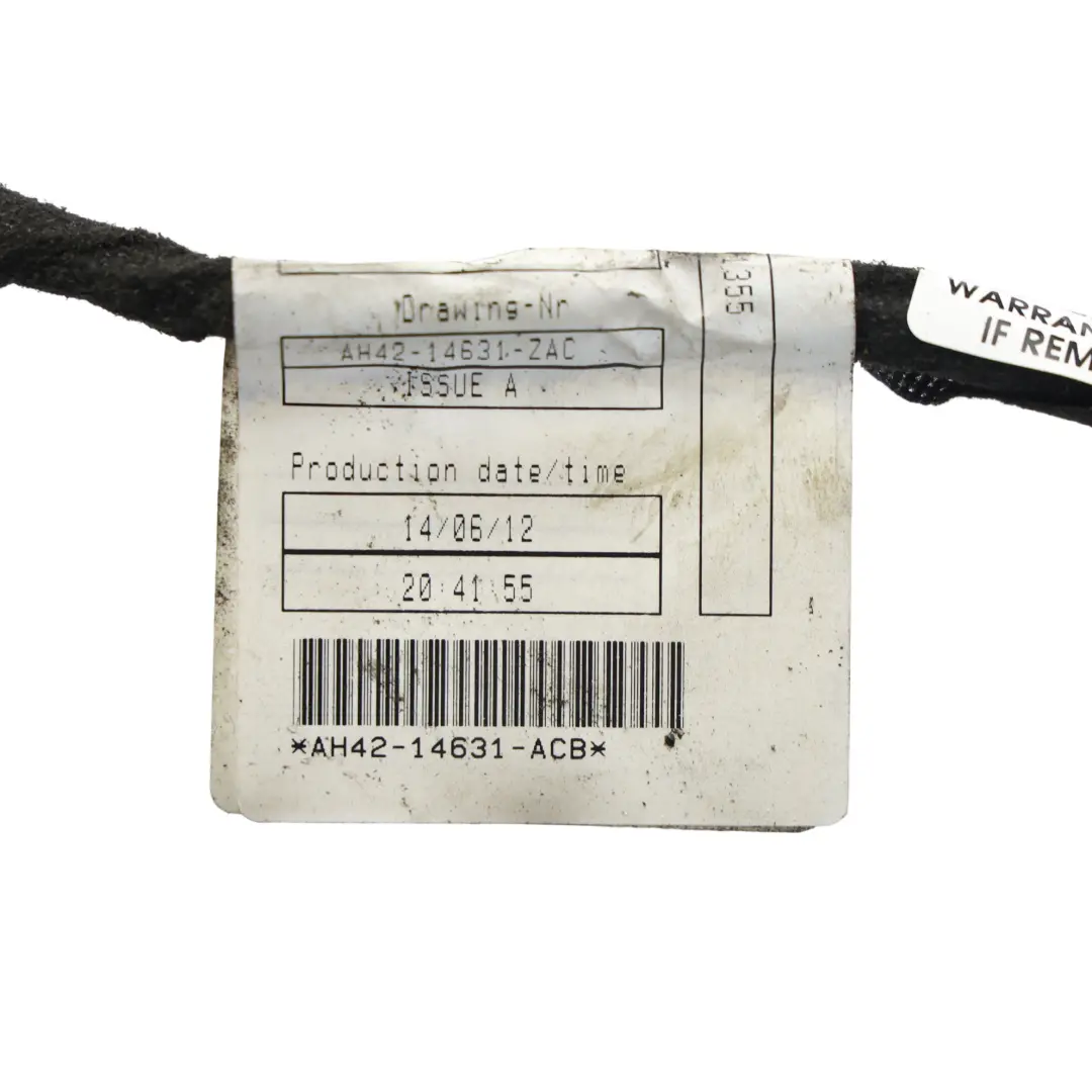 Front Door Wire Harness Loom Driver Side to Land Range Rover L322 with Part number AH42-14631-ACB Land Range Rover L322 Front Door Wire Harness Loom Driver Side - SKU AH42-14631-ACB - Part number AH42-14631-ACB