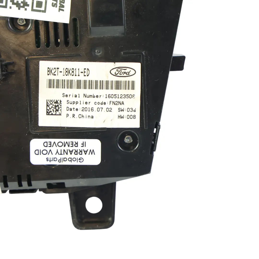 Ford Transit Connect Mk2 Stereo CD Radio Multimedia Switch Panel - SKU BK2T-18K811-ED - Part number BK2T-18K811-ED