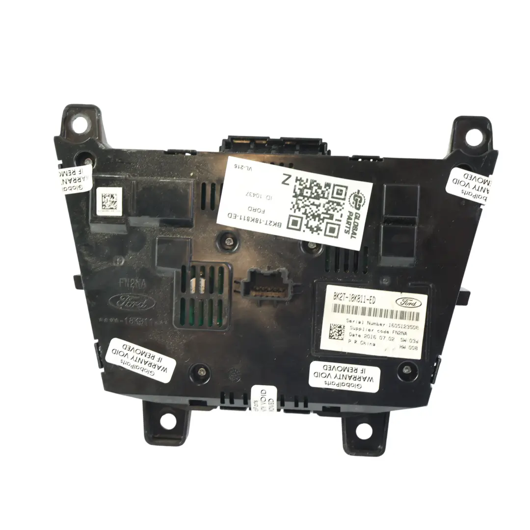 Mk2 Stereo CD Radio Multimedia Switch Panel to Ford Transit Connect with Part number BK2T-18K811-ED Ford Transit Connect Mk2 Stereo CD Radio Multimedia Switch Panel - SKU BK2T-18K811-ED - Part number BK2T-18K811-ED