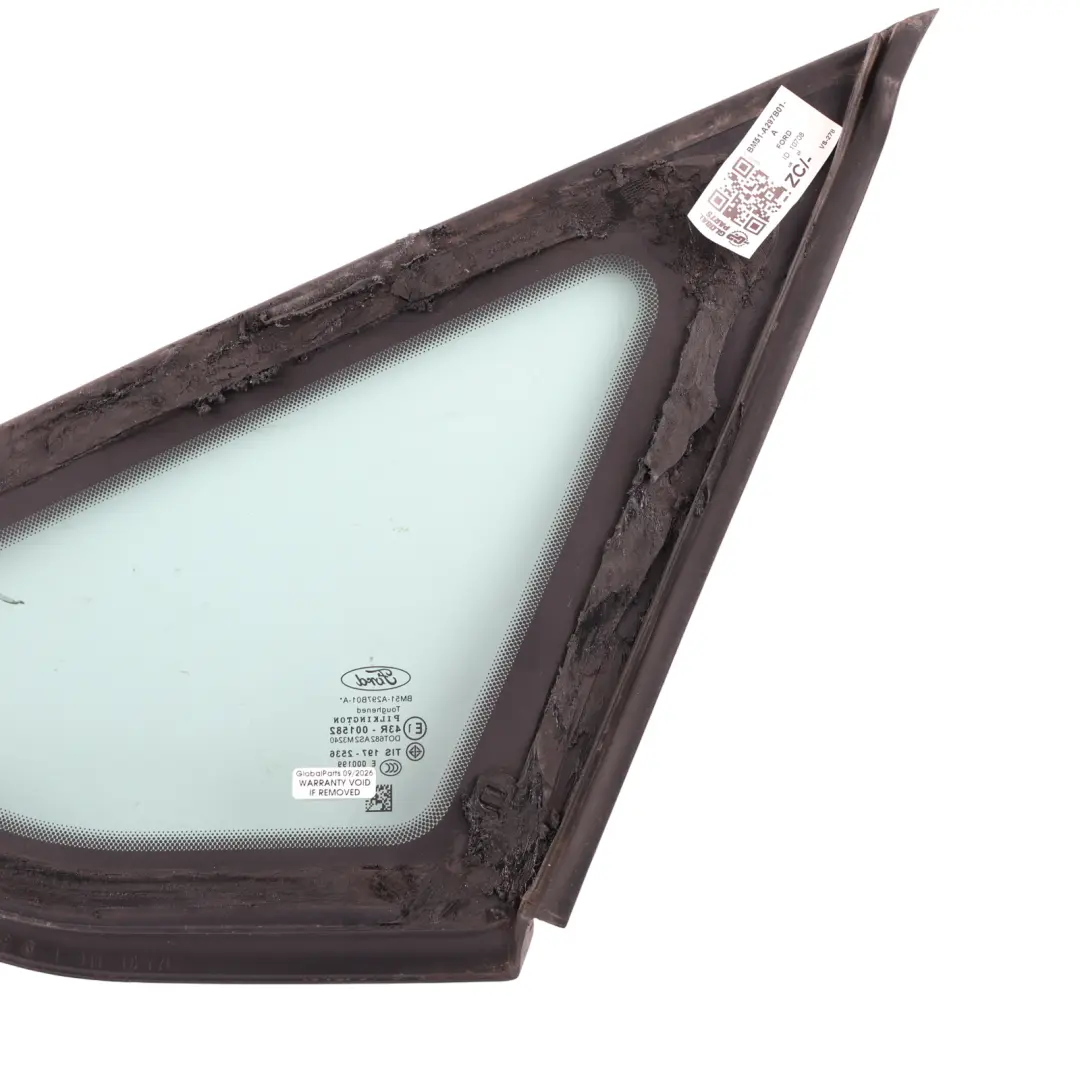 Mk3 Rear Side Quarter Window Glass AS3 Left N/S to Ford Focus with Part number BM51-A297B01-A Ford Focus Mk3 Rear Side Quarter Window Glass AS3 Left N/S - SKU BM51-A297B01-A - Part number BM51-A297B01-A