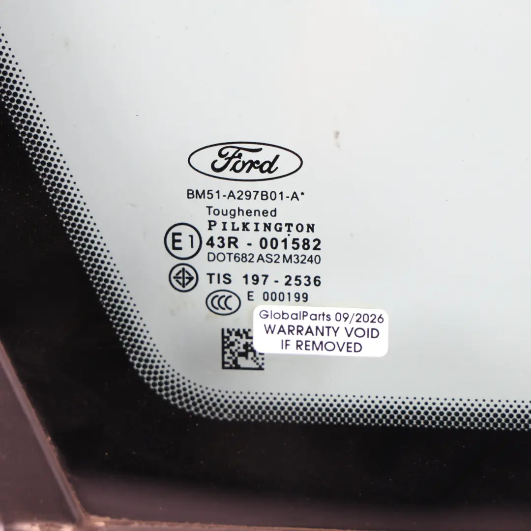 Ford Focus Mk3 Rear Side Quarter Window Glass AS3 Left N/S - SKU BM51-A297B01-A - Part number BM51-A297B01-A