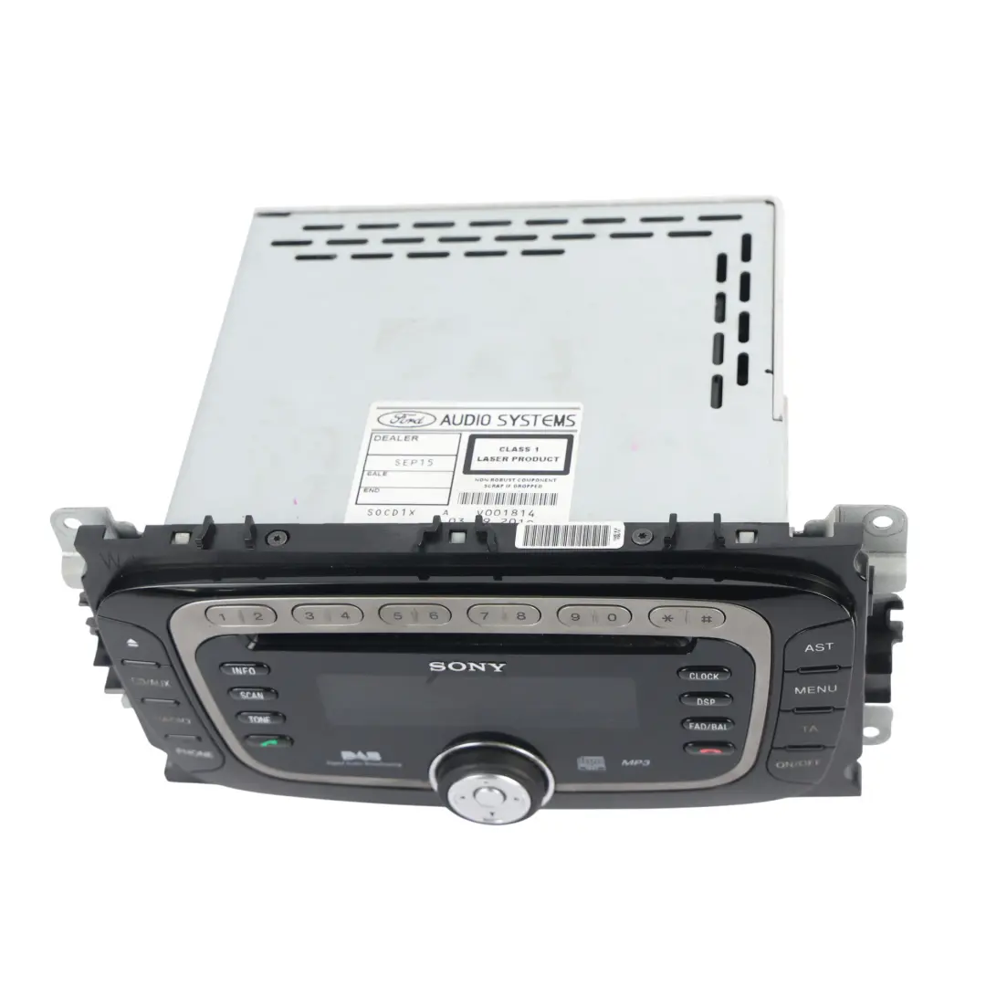 Radio CD Player Ford Mondeo MK4 Galaxy MK3 Sony DAB Radio Stereo BS7T-18C939-DB to with Part number BS7T18C939DB Radio CD Player Ford Mondeo MK4 Galaxy MK3 Sony DAB Radio Stereo BS7T-18C939-DB - SKU BS7T18C939DB - Part number BS7T18C939DB