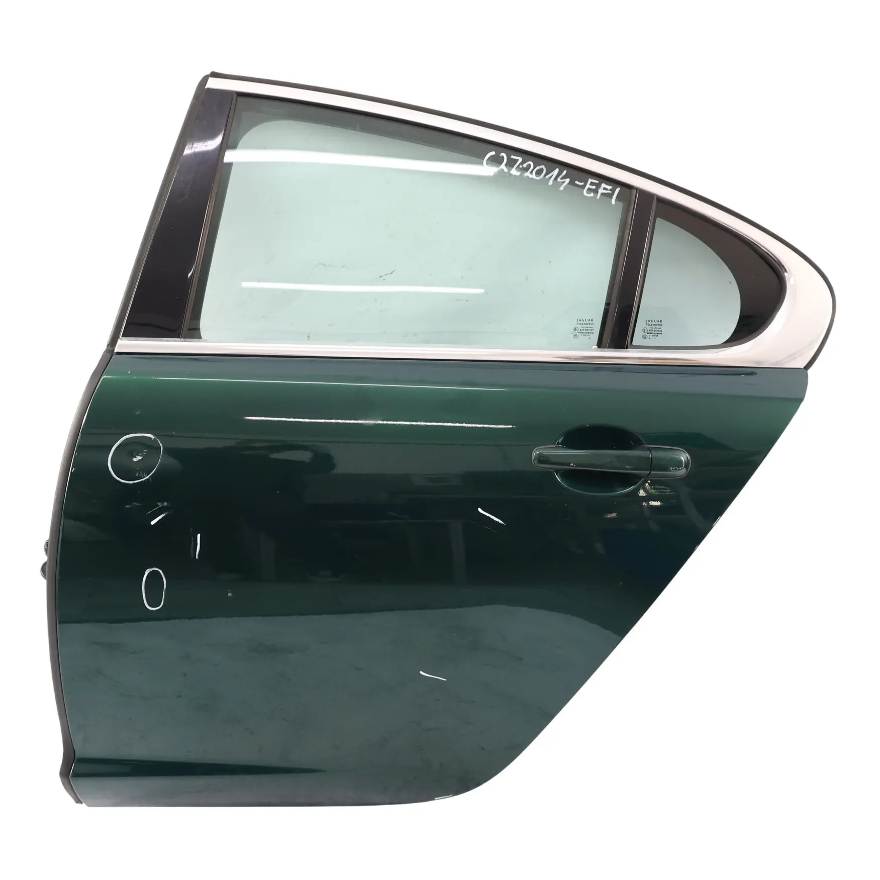 Jaguar XF X250 Door Rear Left N/S Emerald Fire - 2074