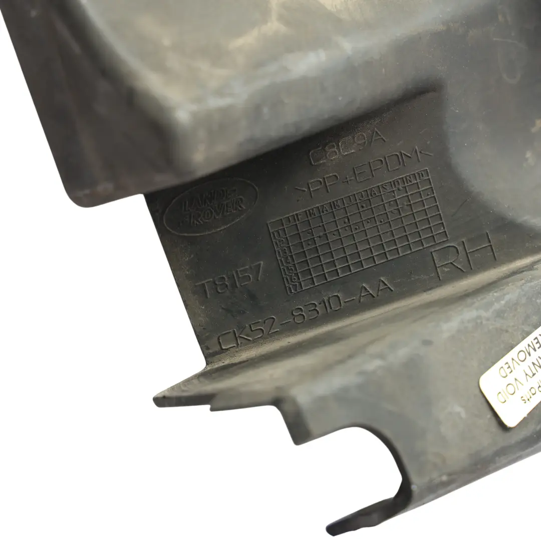 Duct Guide Panel Right O/S to Range Rover Vogue L405 Intercooler Air with Part number CK52-8310-AA Range Rover Vogue L405 Intercooler Air Duct Guide Panel Right O/S - SKU CK52-8310-AA - Part number CK52-8310-AA