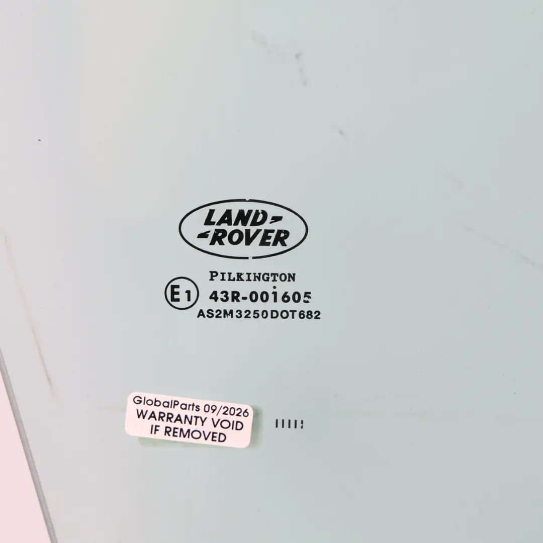 Front Door Window Glass Right O/S AS2 3H4Z-7821410-EA to Range Rover L322 with Part number CUB500120 Range Rover L322 Front Door Window Glass Right O/S AS2 3H4Z-7821410-EA - SKU CUB500120 - Part number CUB500120