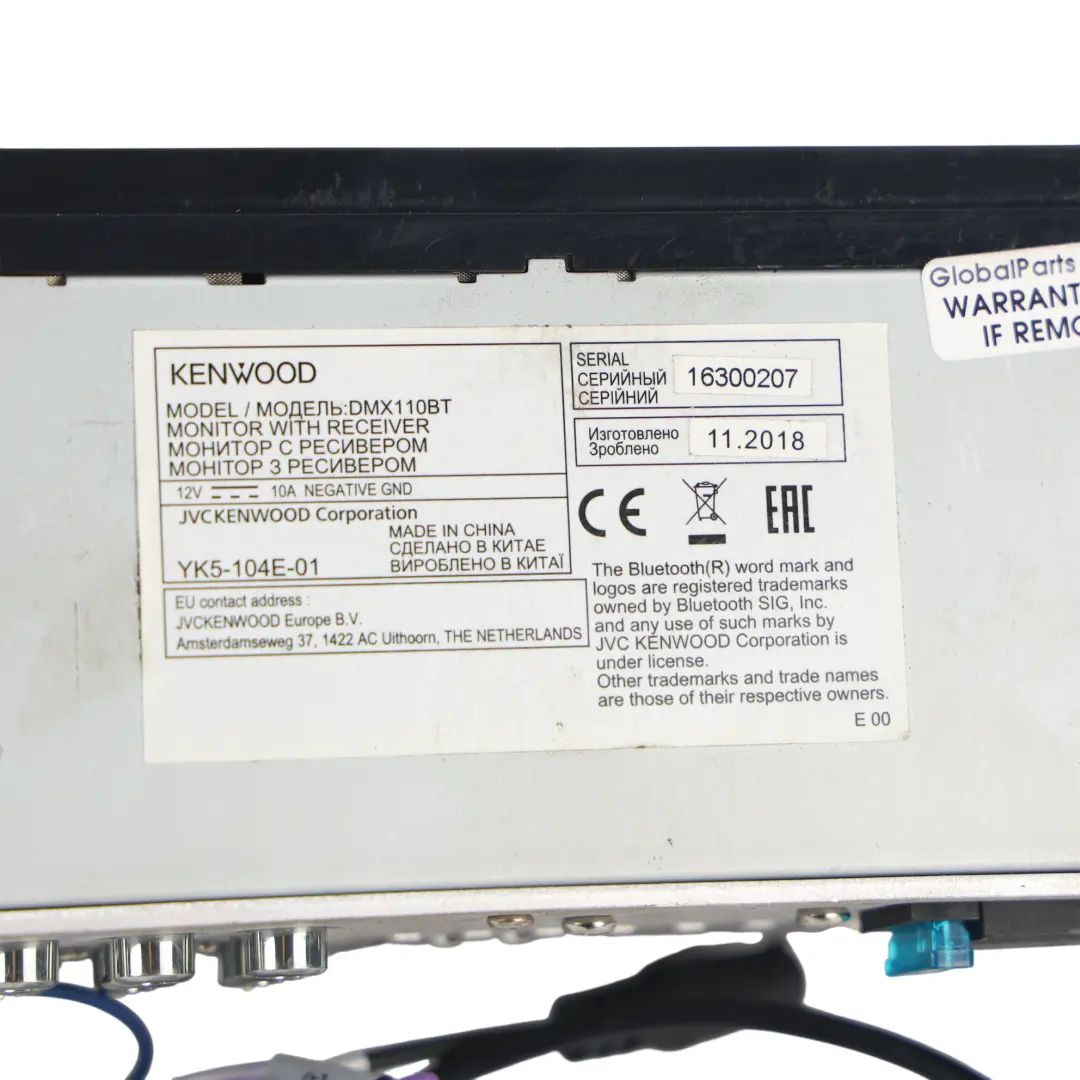 Kenwood 2DIN Radio Estéreo Coche USB Bluetooth Módulo Unidad Central para con número de pieza DMX110BT Kenwood 2DIN Radio Estéreo Coche USB Bluetooth Módulo Unidad Central - SKU DMX110BT - Número de pieza DMX110BT
