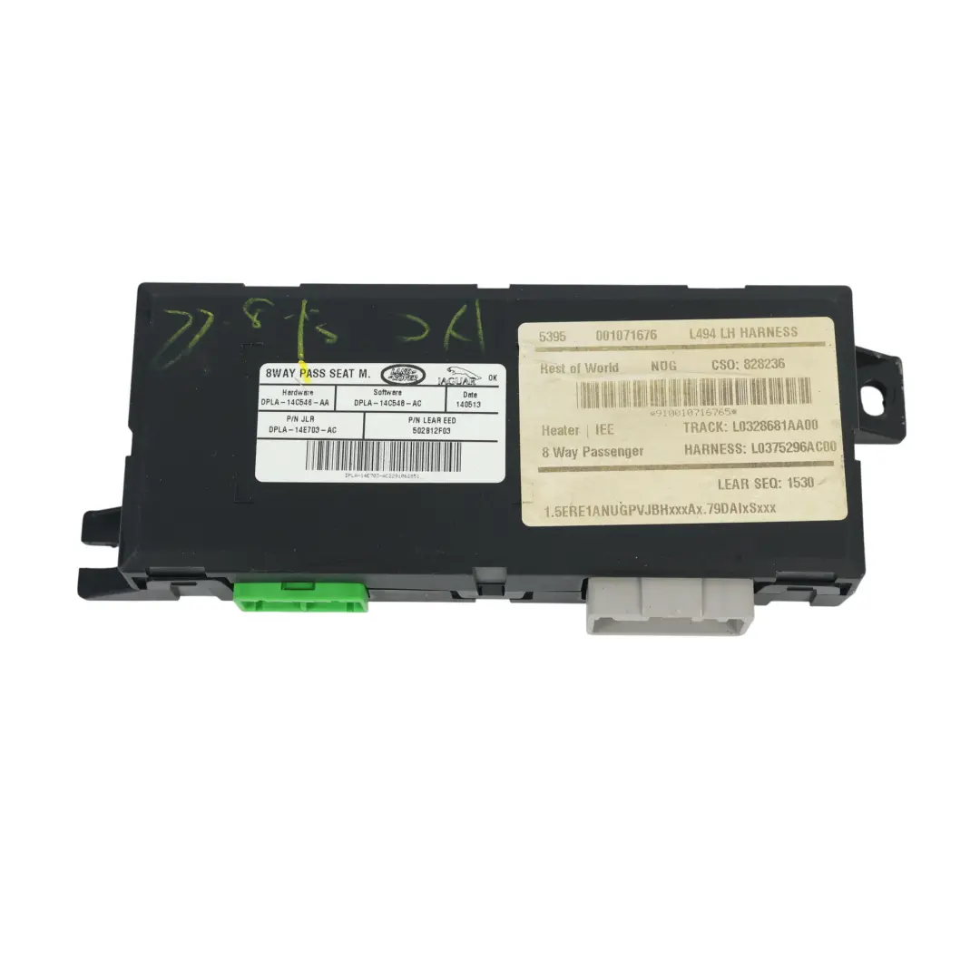 Module Contrôle Siège Côté Passager pour Land Rover Sport L494 à propos du numéro de pièce DPLA-14C546-AA Land Rover Sport L494 Module Contrôle Siège Côté Passager - SKU DPLA-14C546-AA - Numéro de pièce DPLA-14C546-AA