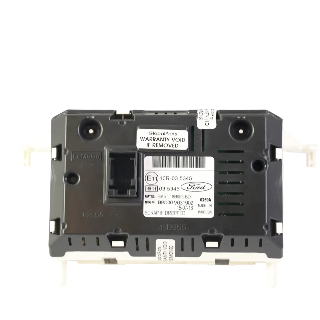 Ekran Wyświetlacz Radia do Ford Transit Connect Tourneo o numerze EM5T-18B955-BD Ford Transit Connect Tourneo Ekran Wyświetlacz Radia - SKU EM5T-18B955-BD - Numer Części EM5T-18B955-BD