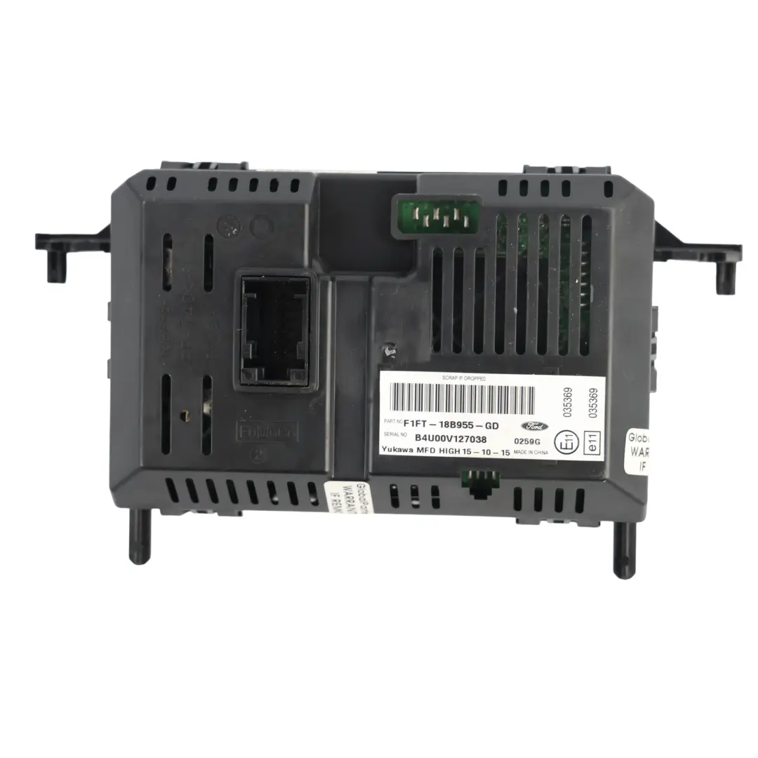 Ford Focus Mk3 Modulo Display Schermo Multimediale Radio - SKU F1FT-18B955-GD - Numero di parte F1FT-18B955