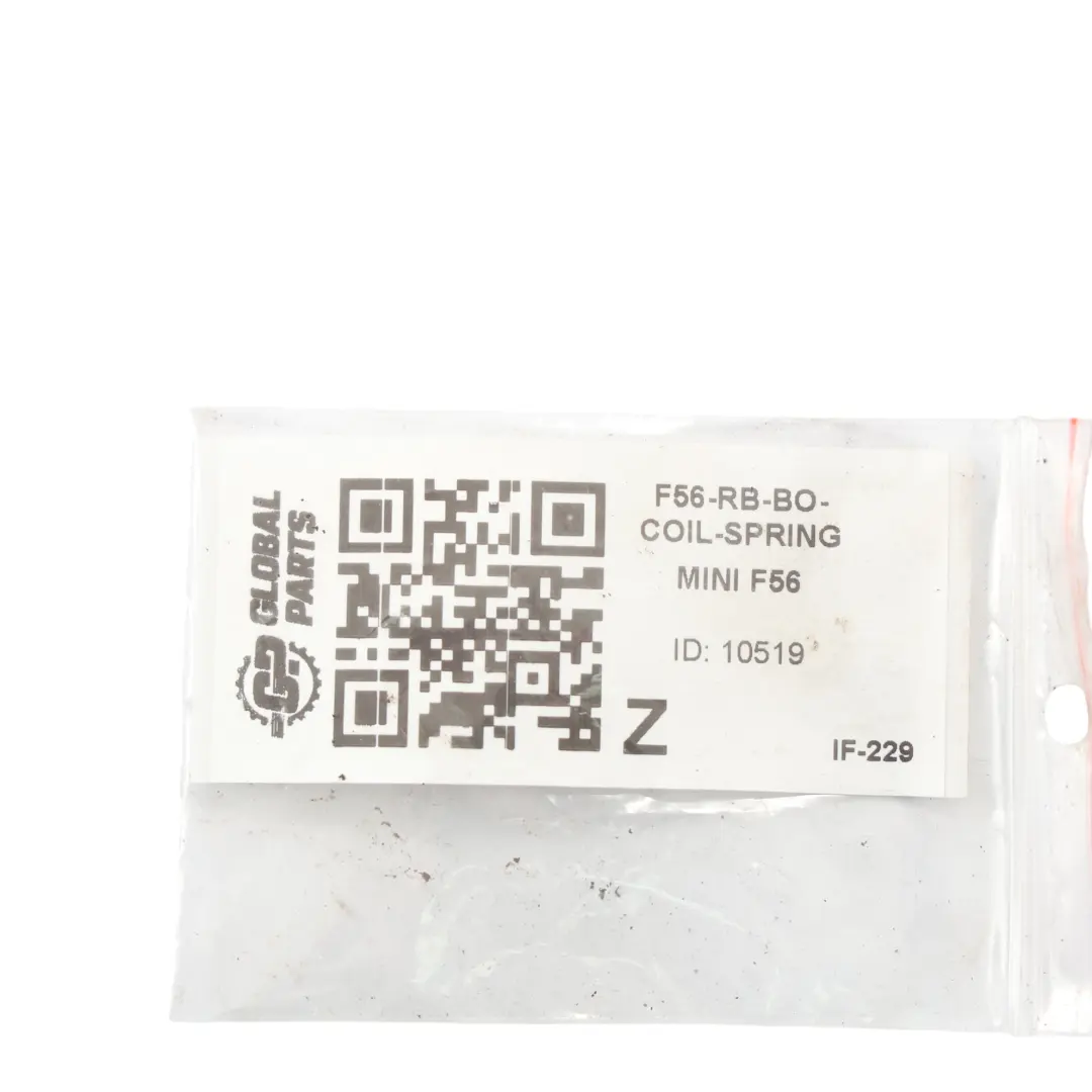 Mini Cooper One F56 RB BO Rear Suspension Left Right N/O/S Coil Spring Set - SKU F56-RB-BO-COIL-SPRING - Part number F56-RB-BO-COIL-SPRING
