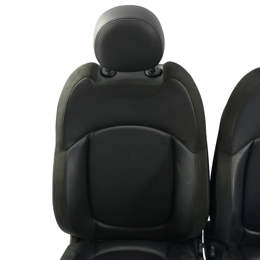 Heated Sport Seats Leather Cross Punch Carbon Black Set Front Rear Seat to Mini F56 with Part number F56-SPORT-CARBONBLACK-LEATHER-SEATS Mini F56 Heated Sport Seats Leather Cross Punch Carbon Black Set Front Rear Seat - SKU F56-SPORT-CARBONBLACK-LEATHER-SEATS-1 - Part number F56-SPORT-CARBONBLACK-LEATHER-SEATS