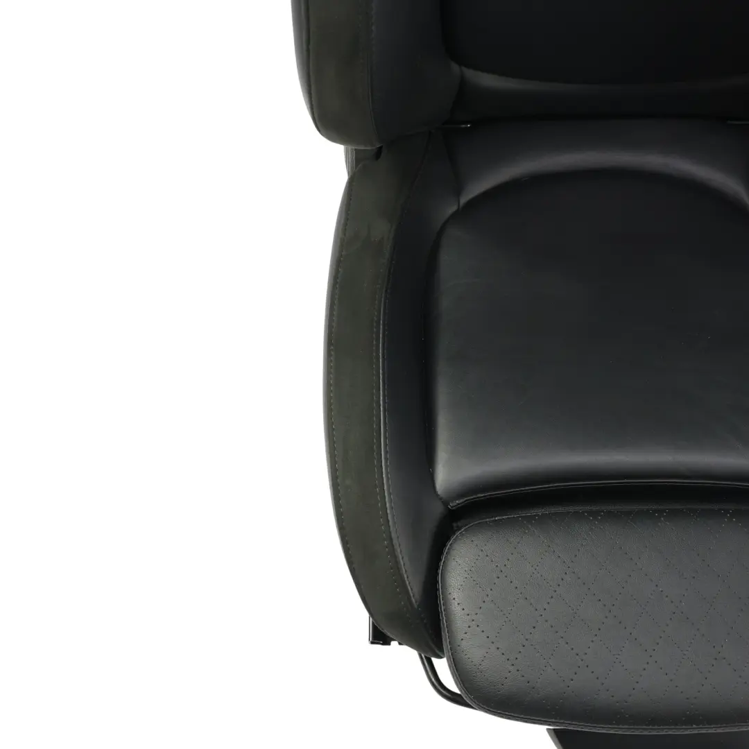 Mini F56 Heated Sport Seats Leather Cross Punch Carbon Black Set Front Rear Seat - SKU F56-SPORT-CARBONBLACK-LEATHER-SEATS-1 - Part number F56-SPORT-CARBONBLACK-LEATHER-SEATS
