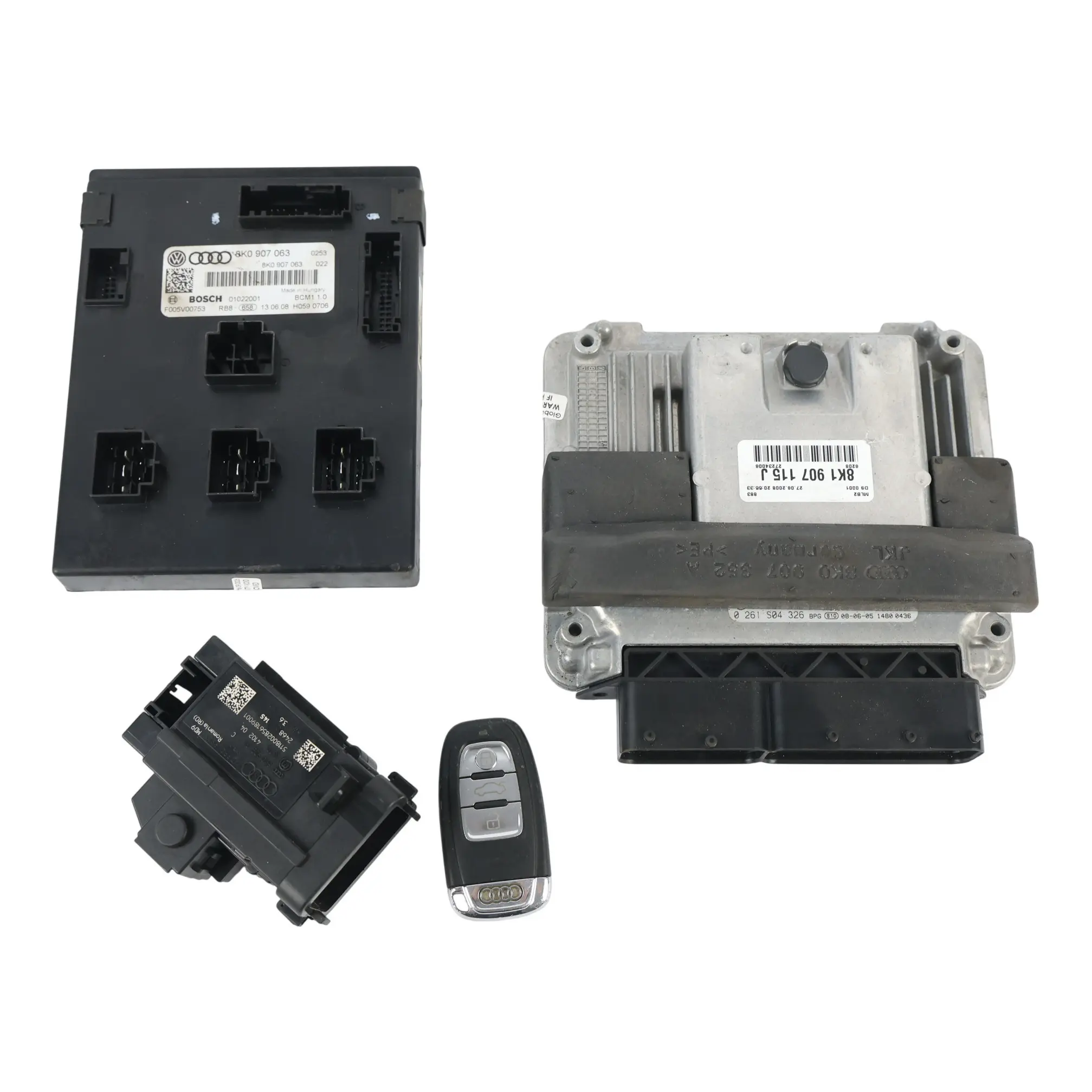Audi A4 B8 1.8 TFSI CDHB 160HP Kit ECU Motor BCM Llave 8K1907115J Automático