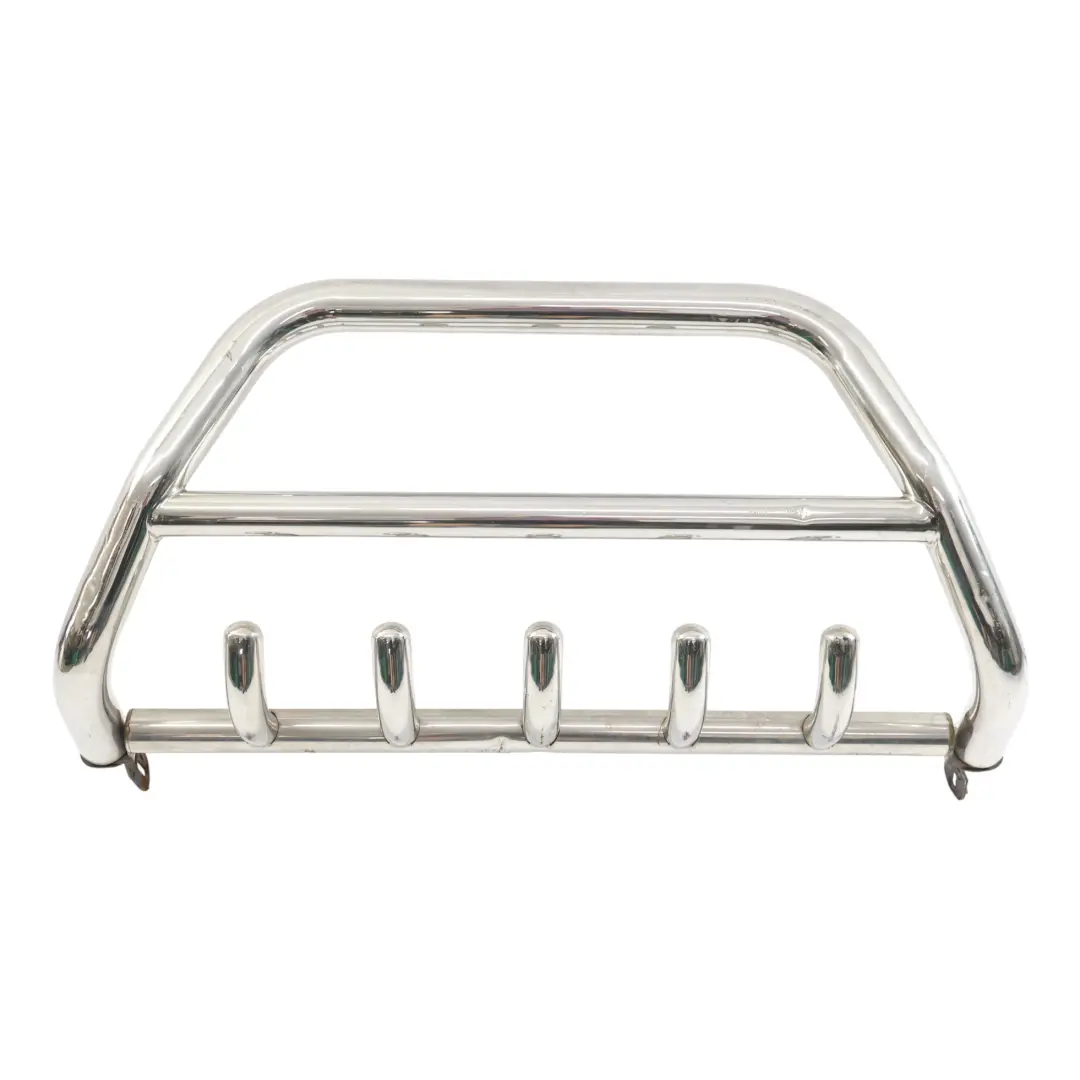 Front Bumper Bull Bar Nudge A-Bar Spoiler Chrome to Audi Q7 4L with Part number FRONT-PIPING Audi Q7 4L Front Bumper Bull Bar Nudge A-Bar Spoiler Chrome - SKU FRONT-PIPING - Part number FRONT-PIPING