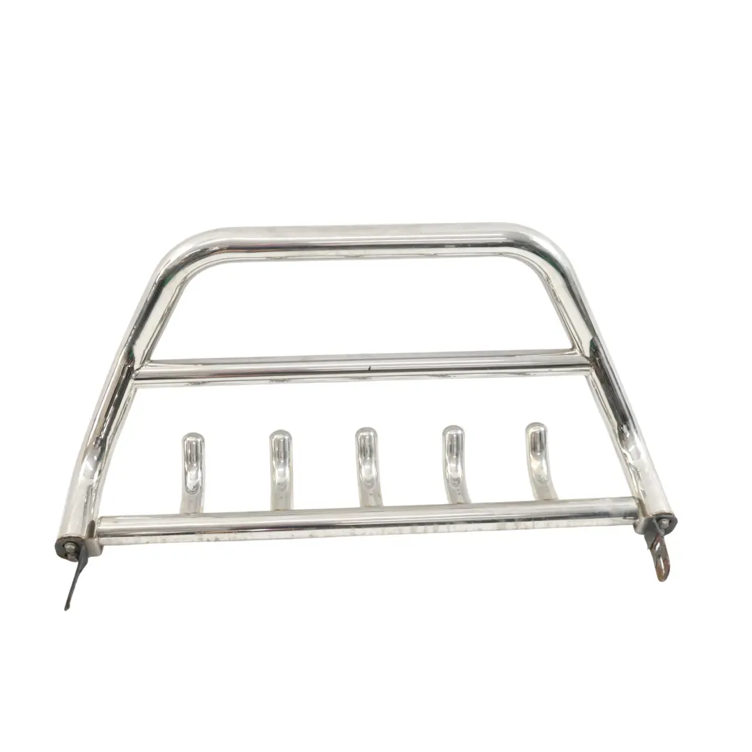 Audi Q7 4L Front Bumper Bull Bar Nudge A-Bar Spoiler Chrome - SKU FRONT-PIPING - Part number FRONT-PIPING