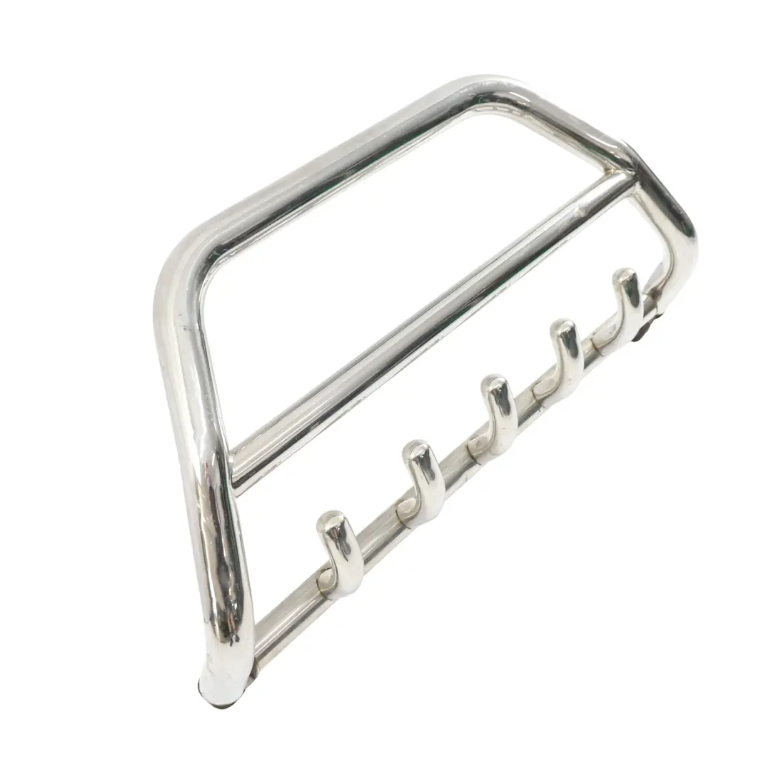 Audi Q7 4L Front Bumper Bull Bar Nudge A-Bar Spoiler Chrome - SKU FRONT-PIPING - Part number FRONT-PIPING