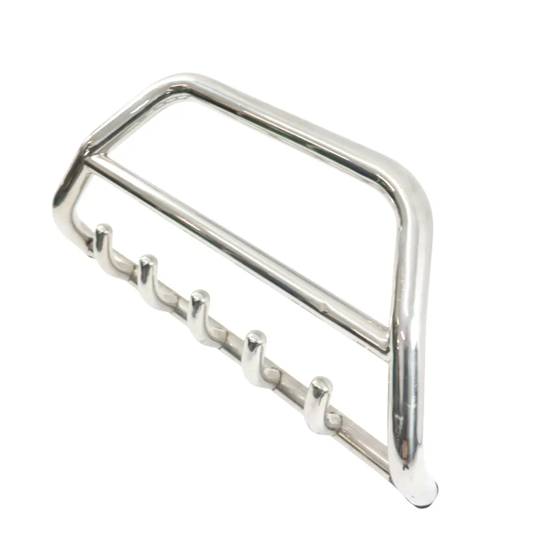 Audi Q7 4L Front Bumper Bull Bar Nudge A-Bar Spoiler Chrome - SKU FRONT-PIPING - Part number FRONT-PIPING