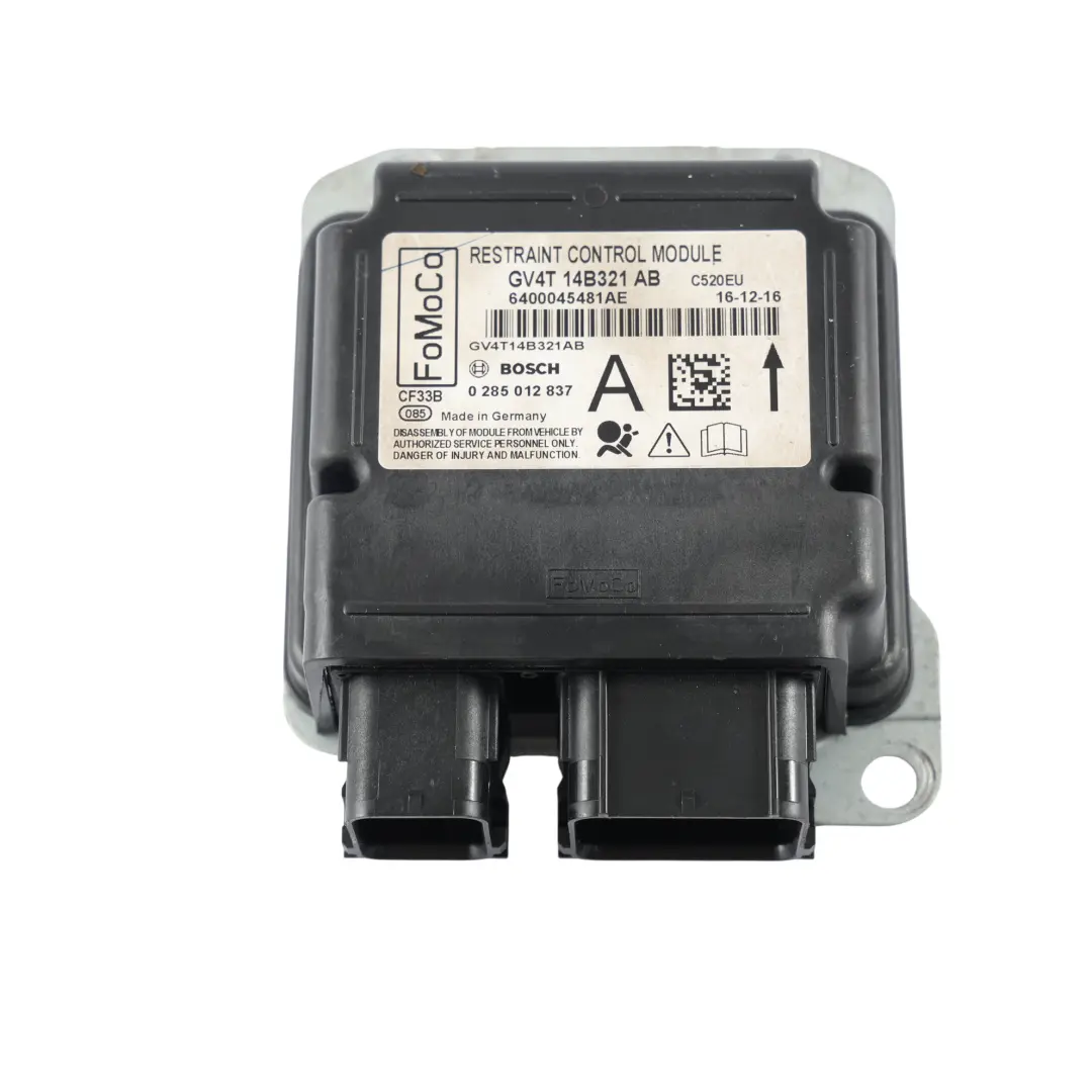 Ford Kuga C520 Air Unit Rückhaltesystem Steuergerät ECU - SKU GV4T-14B321-AB - Teilenummer GV4T-14B321-AB