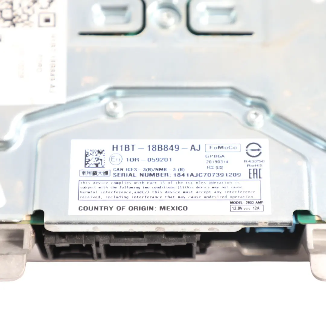 Ford Fiesta Mk8 Audio Amplifier Sound Unit Module - SKU H1BT-18B849-AJ - Part number H1BT-18B849-AJ