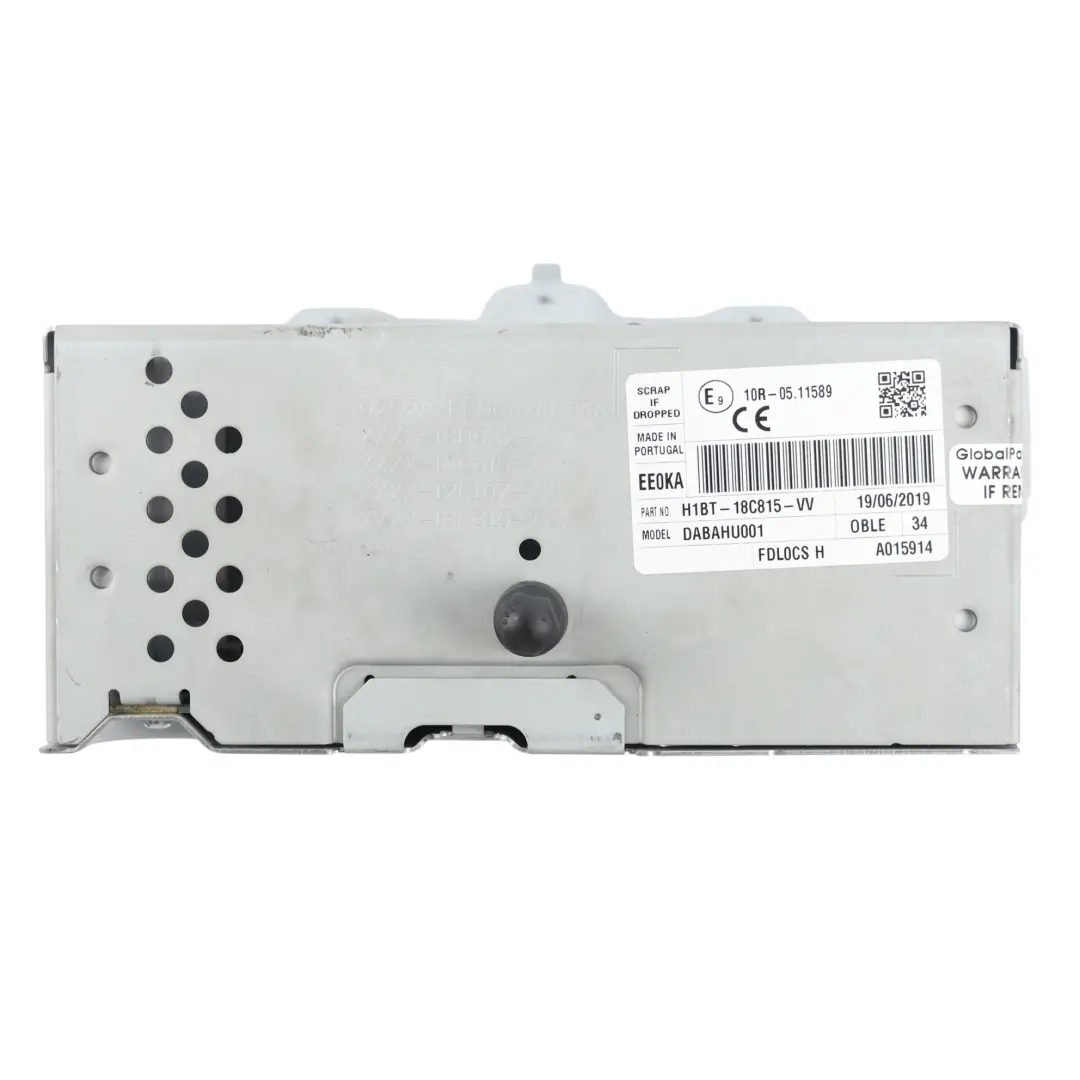 Ford Fiesta MK8 Radio Audio Head Unit Sat Nav Control Module - SKU H1BT-18C815-VV - Part number H1BT-18C815-VV