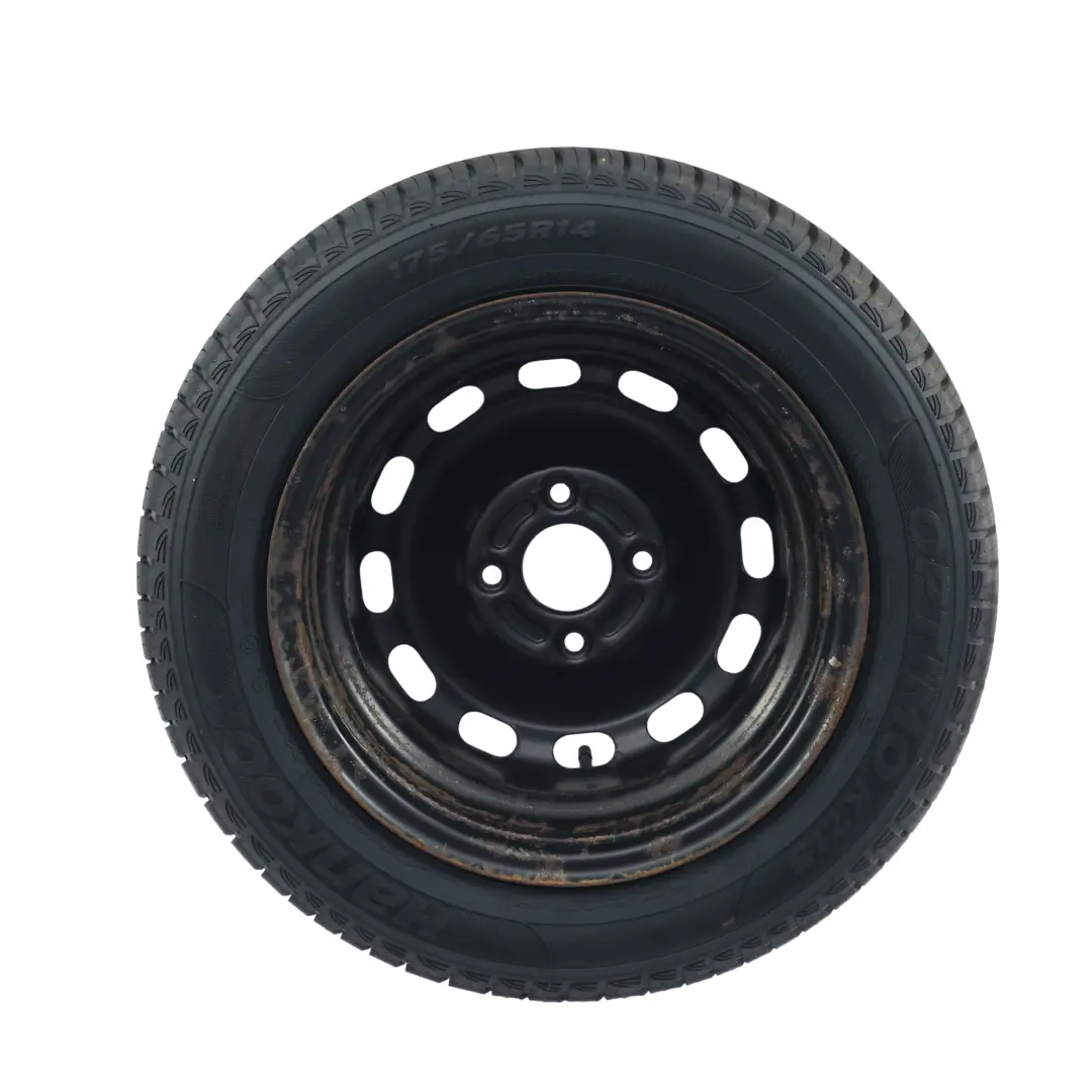 Koło Zapasowe Stalowe 14" 5,5J ET:37 175/65 Hankook do Ford Fiesta Mk7 o numerze HD2406108V21 Ford Fiesta Mk7 Koło Zapasowe Stalowe 14" 5,5J ET:37 175/65 Hankook - SKU HD2406108V21 - Numer Części HD2406108V21