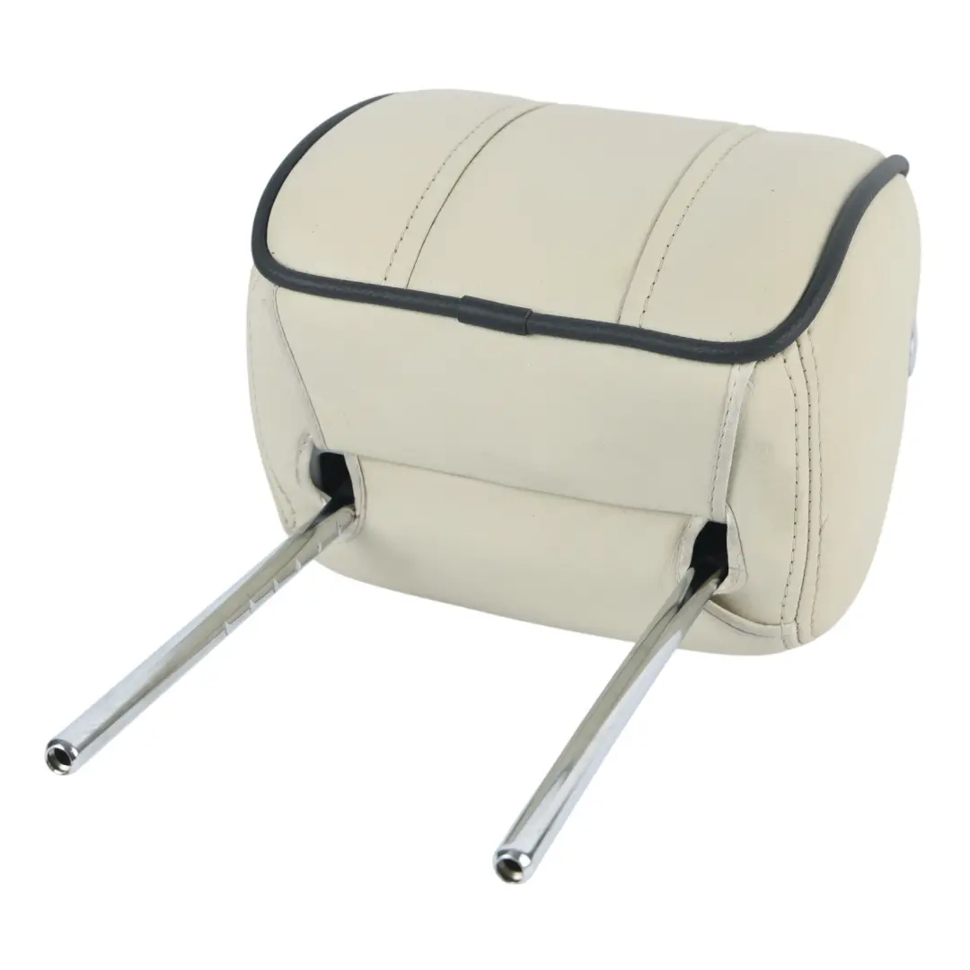 Range Rover L322 Front Seat Headrest Cover Left Right N/O/S Ivory Jet Leather - SKU HVB000101-1 - Part number HVB000101