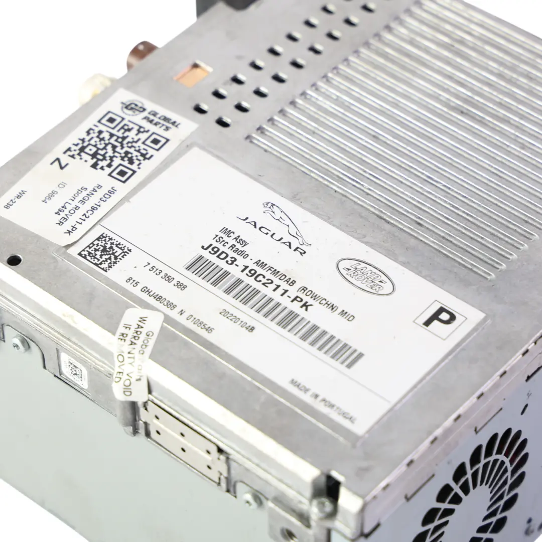 Range Rover L462 L494 Radio Reproductor CD J9D3-19C211 - SKU J9D3-19C211-PK - Número de pieza J9D3-19C211-PK