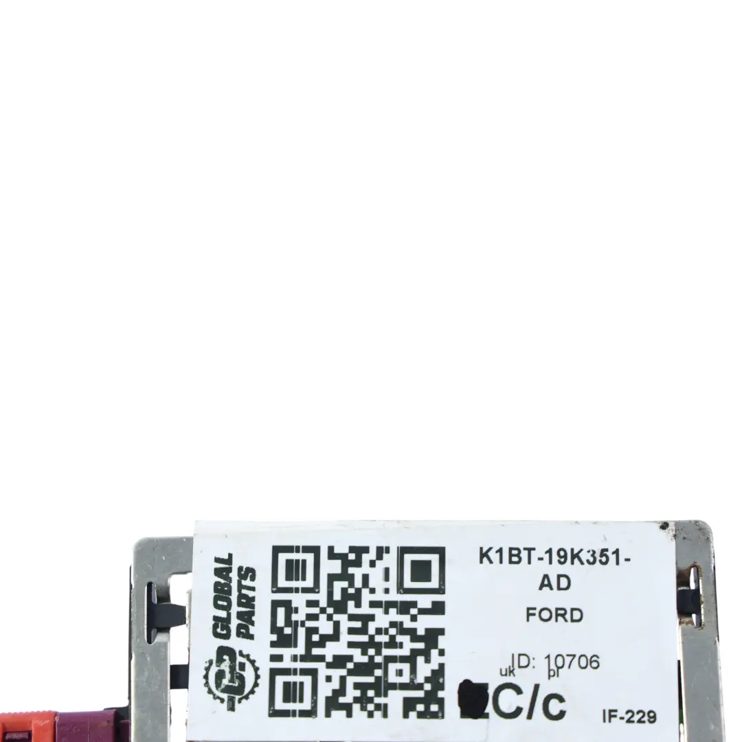 Ford Fiesta Mk8 Modulo Antenna GPS Bluetooth Telefono - SKU K1BT-19K351-AD - Numero di parte K1BT-19K351-AD