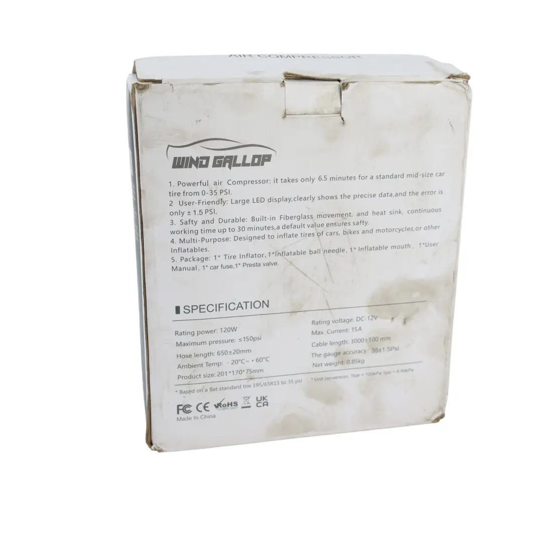 Wind Gallop Kompresor Powietrza Pompka Elektryczna 12V - SKU LD-1606S - Numer Części LD-1606S