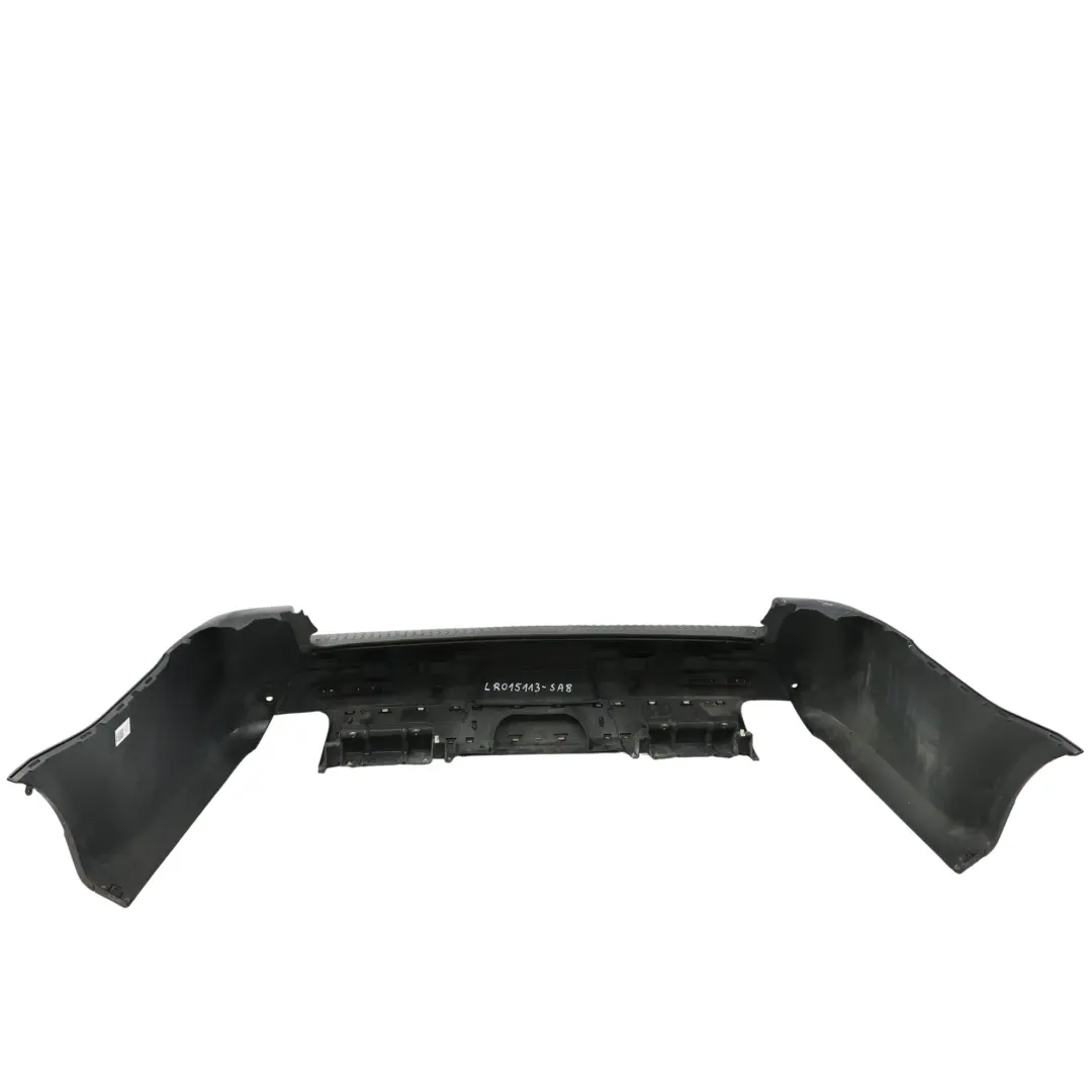 Bumper Trim Panel Covering Santorini Black - 820 to Range Rover Sport L320 Rear with Part number LR015113 Range Rover Sport L320 Rear Bumper Trim Panel Covering Santorini Black - 820 - SKU LR015113-SAB - Part number LR015113