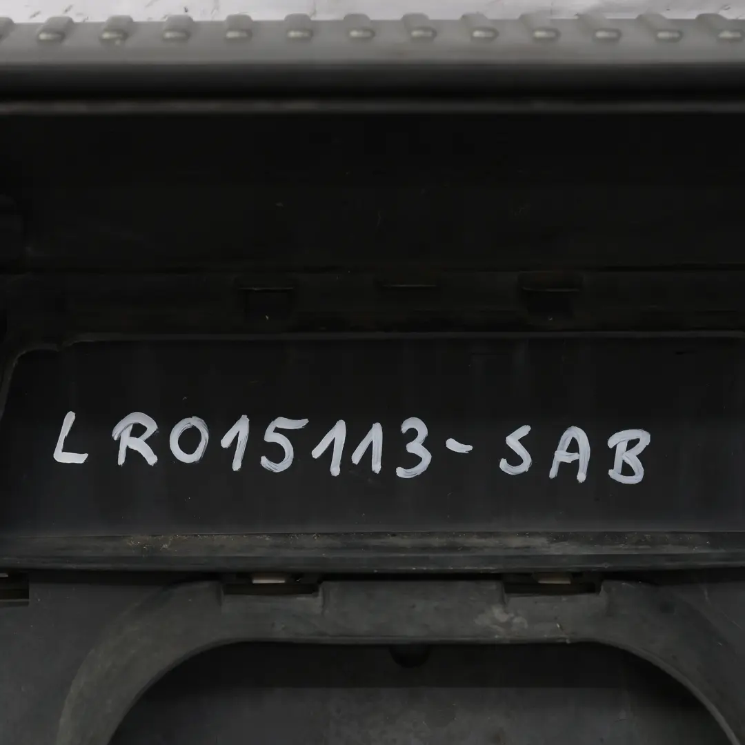 Bumper Trim Panel Covering Santorini Black - 820 to Range Rover Sport L320 Rear with Part number LR015113 Range Rover Sport L320 Rear Bumper Trim Panel Covering Santorini Black - 820 - SKU LR015113-SAB - Part number LR015113
